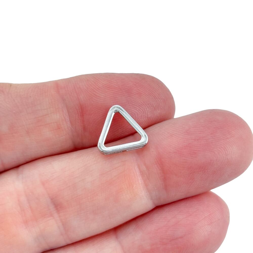 Vintage Sterling Silver 925 Triangular Slide Pendant